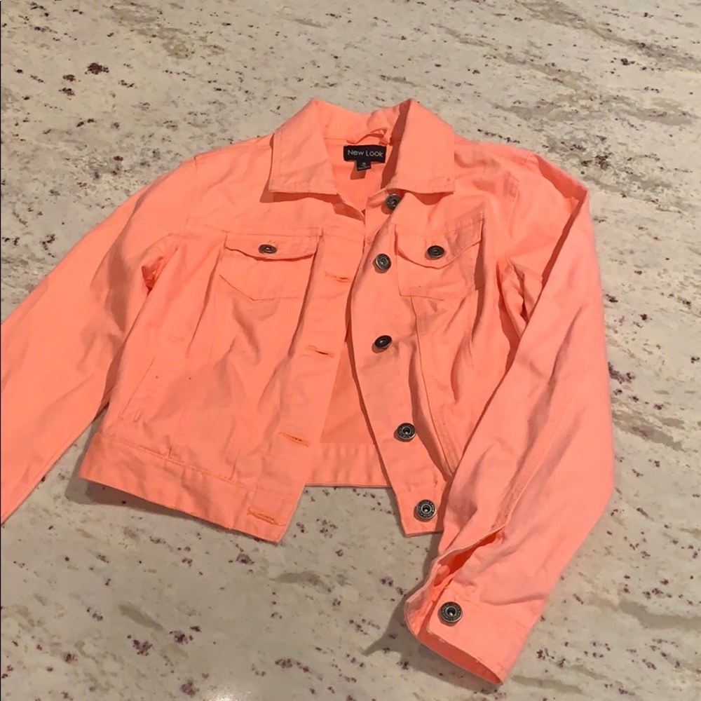 Bright peach jacket